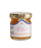 Fruchtaufstrich 'Cœur d'Amour' mit Aprikose, Mango, Pfirsich, Passionsfrucht & Champagner 45 g