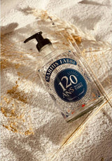 Pumpflasche aus Glas "ohne Inhalt" 120 Jahre Edition