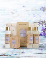 Reise-Set Duschgel,Shampoo,Bodylotion,Seife Lavendel