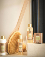 Reise-Set Duschgel, Shampoo, Bodylotion, Seife Eisenkraut