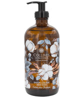 flüssigseife von collines baumwolle duft in glasflasche mit pumpspender