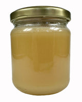 Original französischer Lavendelhonig Rückansicht vor neutralem Hintergrund