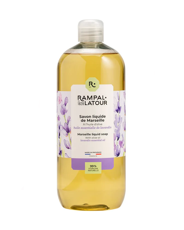Flüssigseife Provenzalischer Lavendel 1 Liter Nachfüllflasche - Rampal Latour