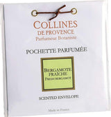 Collines de Provence Duftbeutel Frische Bergamotte für Schrank, Schublade oder Wohnraum mit spritzigem, frischem Zitrusduft.