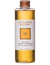 Collines de Provence Duftdiffuser Nachfüllung Amber in transparenter Flasche mit kupferfarbenem Schraubverschluss