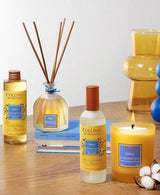 Collines de Provence Duftkollektion Neroli & Baumwollblüte mit Duftkerze, Duftdiffuser, Raumspray und Nachfüllung in Gelbtönen