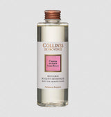 Collines de Provence Nachfüllung für Duftbouquet Kirschblüte 200 ml in transparenter Flasche mit weißem Etikett und kupferfarbenem Schraubverschluss auf hellem Hintergrund.