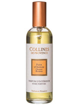 Collines de Provence Raumspray Orangenblüte in transparenter Sprühflasche mit kupferfarbenem Deckel