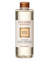 Collines de Provence Refill Raumduft Diffuser Weißer Tee, Nachfüllflasche mit beigefarbenem Etikett