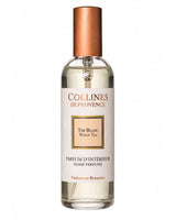Collines de Provence Raumspray Weißer Tee 100 ml, Glasflasche mit kupferfarbenem Sprühkopf und beigefarbenem Etikett