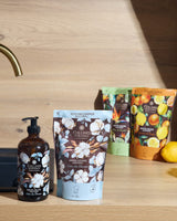 collines flüssigseife glaschflasche und refill pack mit baumwoll duft