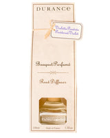 Durance Raumduft Diffuser Pudrige Veilchen 100ml in eleganter Verpackung mit Duftbezeichnung Violette Poudrée Powdered Violet und dekorativem Glasflakon