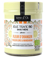 Bio Kräutertee mit Orangenblüte, Passionsblume & Mandarine in Glasdose 90 g / DE-ÖKO-006