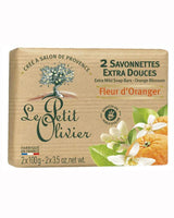 Le Petit Olivier feste Seifen Orangenblüte in Verpackung