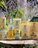 Le Petit Olivier Haarpflegeserie mit Shampoo, Spülung, Haarmaske, Leave-in-Pflege, Haarcreme und Körperpflege mit Olivenöl, Sheabutter und Arganöl