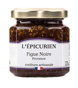 L'Épicurien Schwarze Feige aus der Provence im Glas mit goldfarbenem Schraubdeckel.