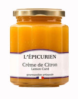 L'Épicurien Zitronencreme (Lemon Curd) im Glas mit goldfarbenem Schraubdeckel.
