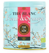 Bio Weißer Bai Mu Dan Tee mit Aromen von Orangenblüten "Thé blanc fleur d'oranger" Metalldose 40 g / DE-ÖKO-006