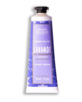 Panier des Sens Handcreme Lavendel aus der Provence in lilafarbener Tube mit schwarzem Schraubverschluss