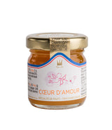 Fruchtaufstrich 'Cœur d'Amour' mit Aprikose, Mango, Pfirsich, Passionsfrucht & Champagner (45 g)