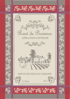Geschirrtuch 'Rosé de Provence Rouge' - Sud étoffe