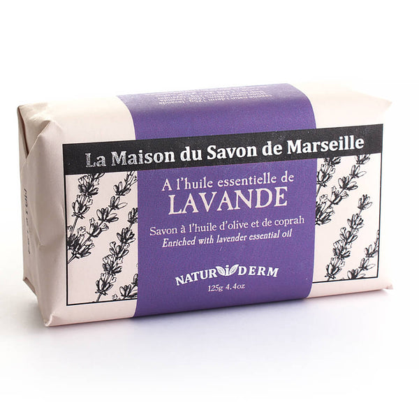 Naturseife NATURiDERM Lavendel 125 g - Maison du Savon