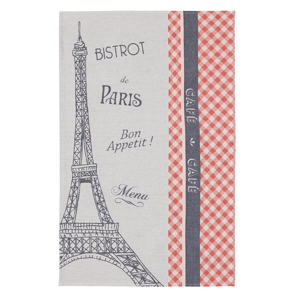 Geschirrtuch Jacquard 'Bistrot de Paris Bon Appetit'