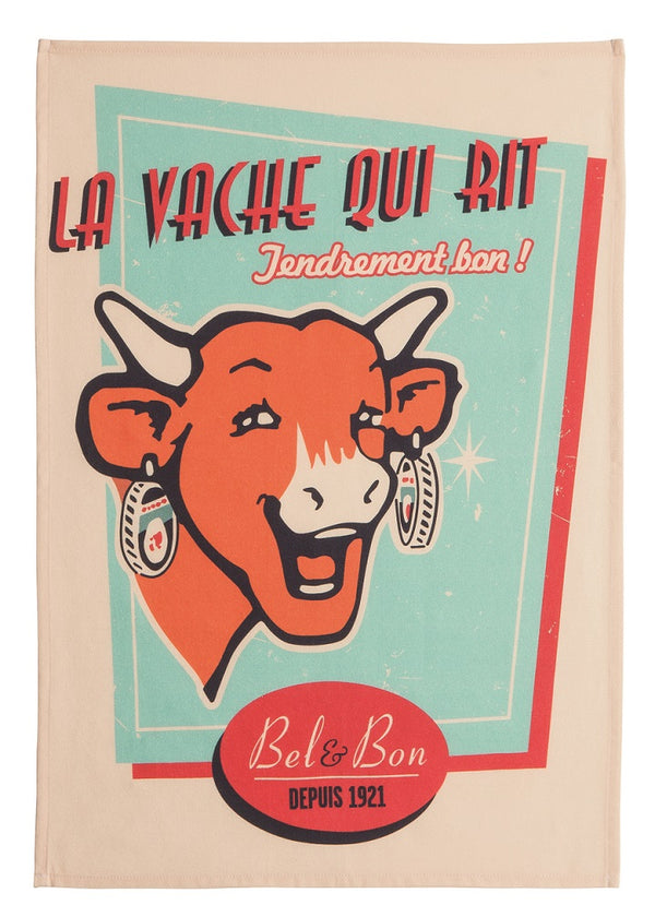 Geschirrtuch 'La Vache qui rit' (rétro vanille)