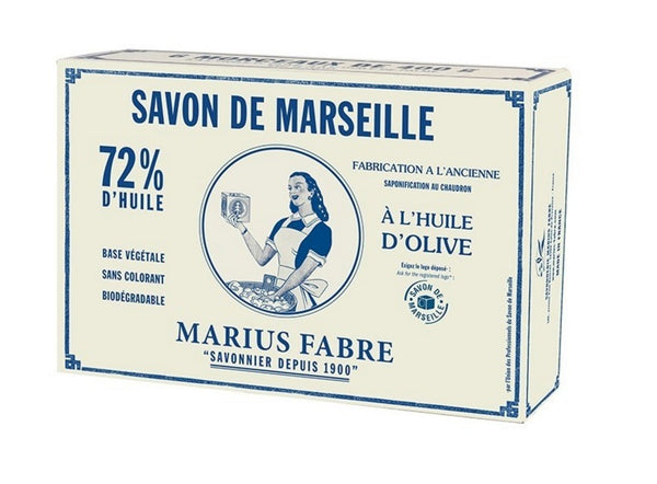 6er Seifenset mit echter Marseiller Kernseife aus Olivenöl (6 x 400 g) - Marius Fabre