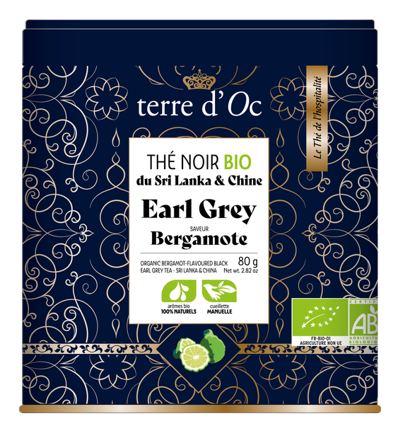 Bio Schwarzer Tee "Earl Grey" Bergamotte (Metalldose 80 g) / DE-ÖKO-006