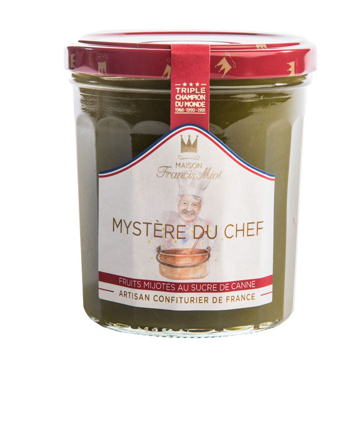 Fruchtaufstrich 'Mystère du Chef' mit Aprikose, Mango, Pfirsich & Passionsfrucht 340 g