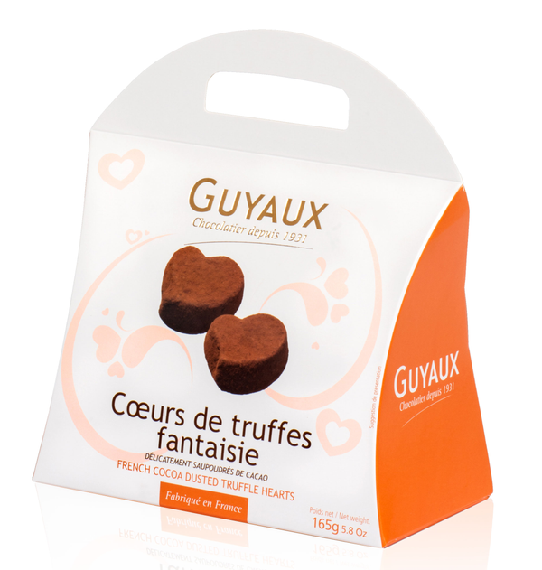 Schokoladentrüffel Natur 'Amour' Herzform 165 g