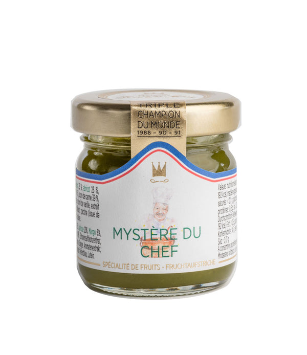 Fruchtaufstrich 'Mystère du Chef' mit Aprikose, Mango, Pfirsich & Passionsfrucht 45 g