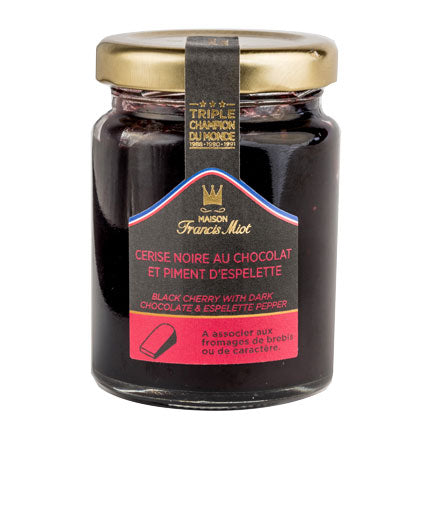 Confit mit Schwarzkirsche, Schokolade & Piment d'Espelette 110 g
