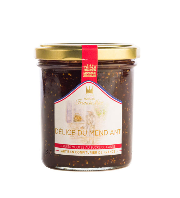 Fruchtaufstrich 'Délice du Mendiant' mit Feige, kandierte Orange, Rosinen & Rum 220 g