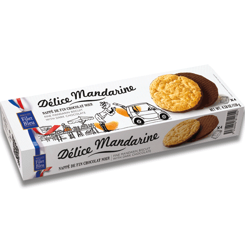 Butterkekse mit Mandarine & Zartbitterschokolade 130 g