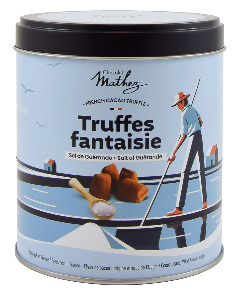 Schokotrüffel Salz aus Guérande Metallbox 250 g