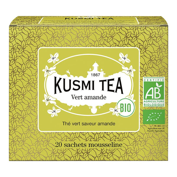 Bio Grüner Tee Thé vert à l'amande 44 g Pappschachtel / DE-ÖKO-006