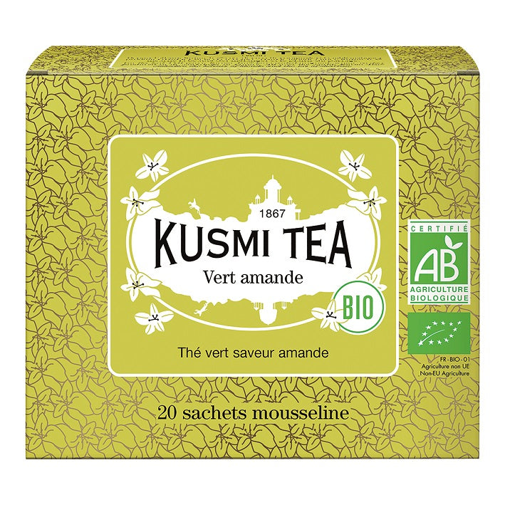 Bio Grüner Tee Thé vert à l'amande 44 g Pappschachtel / DE-ÖKO-006