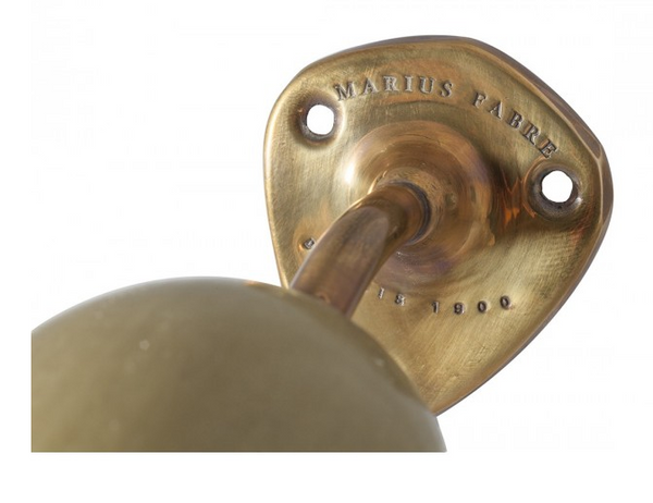Nostalgischer Wand-Seifenhalter aus Messing mit Seife aus 72% Olivenöl 290 g
