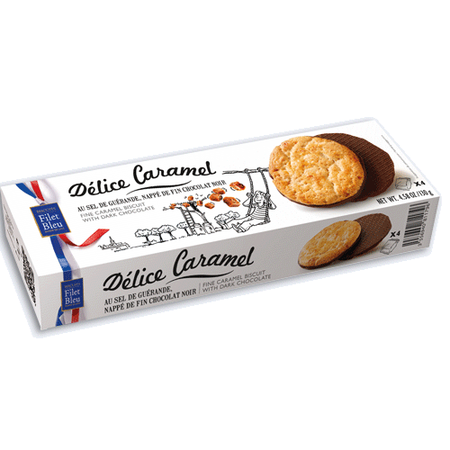 Butterkekse mit Karamell & Zartbitterschokolade 130 g
