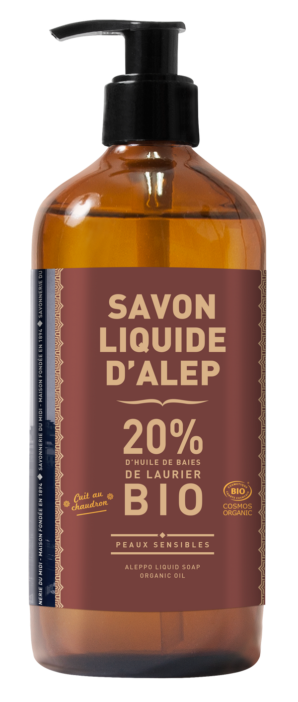 Aleppo-Flüssigseife mit 20% Lorbeeröl 500 ml