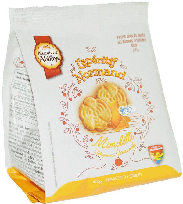 Herzhaftes Sandgebäck mit Mimolette & Butter aus Isigny AOP 100 g