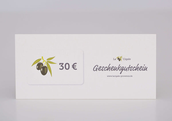 Geschenkgutschein EUR 30,-