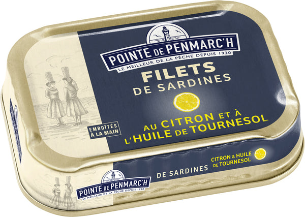 Sardinenfilets in Sonnenblumenöl mit Zitrone 100 g