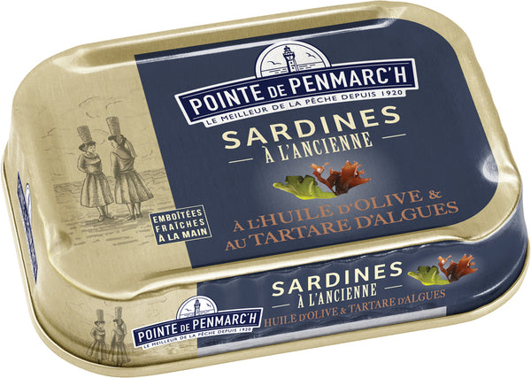 Sardinen mit Olivenöl & Algentatar 115 g Dosenkonserve