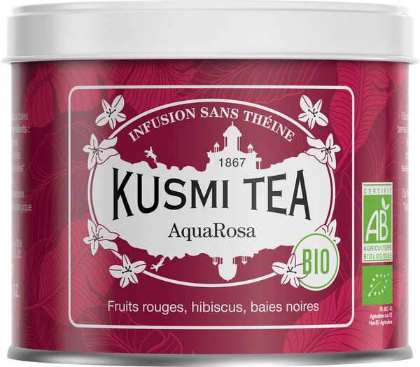 Bio Teemischung Aqua Rosa 100 g Metalldose / DE-ÖKO-006