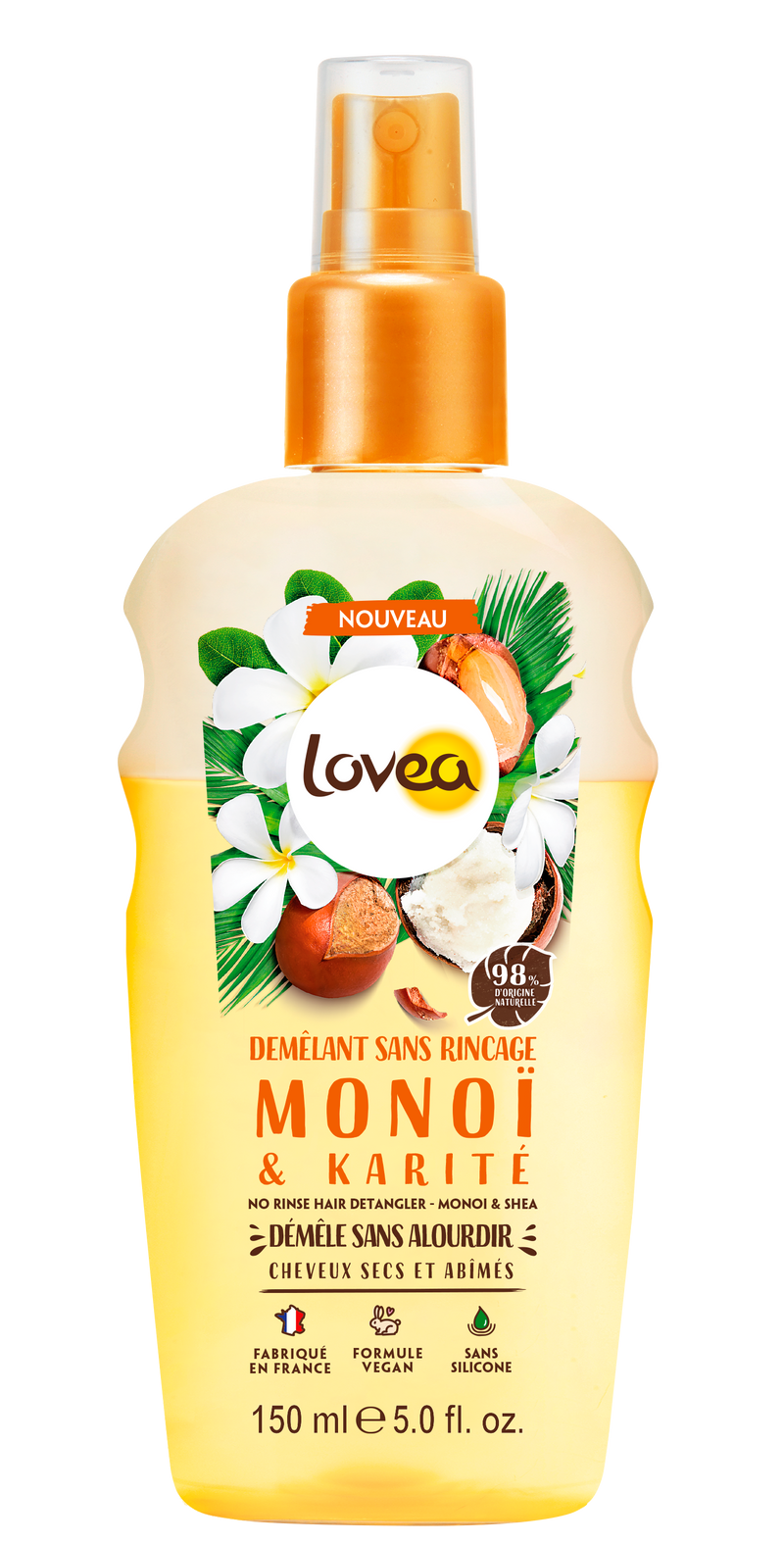Creme für trockenes & geschädigtes Haar Monoi & Shea 150 ml