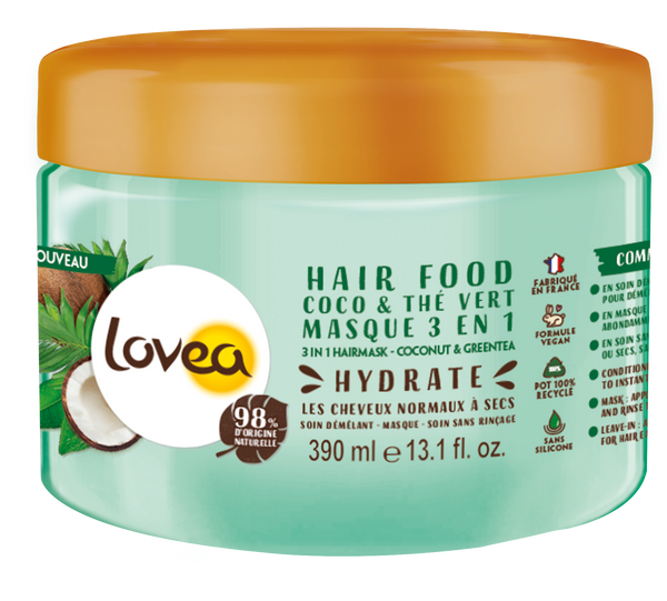 3 in 1 Haarmaske für alle Haartypen Kokos & Grüner Tee 390 ml