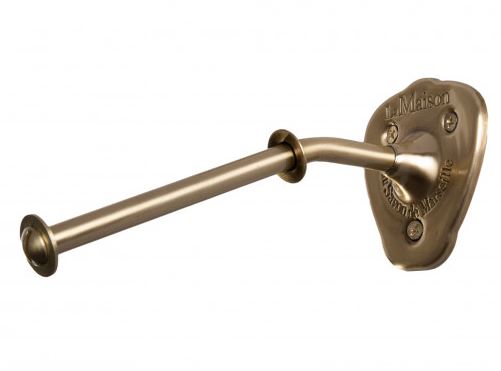 Nostalgischer Wand-Seifenhalter Messing -ohne Seifenei-